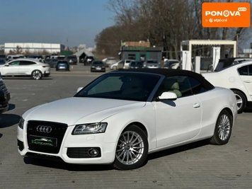 Audi A5, 2010 р., Бензин, 140 тис. км, Кабріолет, Білий, Київ AT-10412104 фото