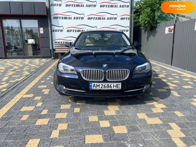 BMW 5 Series, 2012, Гибрид, 3 л., 178 тыс. км, Седан, Синий, Львов 45946 фото