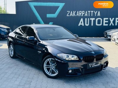 BMW 5 Series, 2014, Дизель, 2 л., 193 тис. км, Седан, Чорний, Мукачево 36737 фото