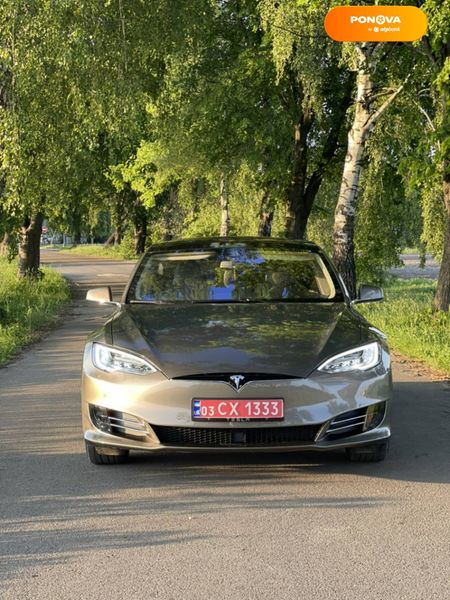 Tesla Model S, 2015, Електро, 142 тыс. км, Лифтбек, Коричневый, Луцк Cars-Pr-68512 фото