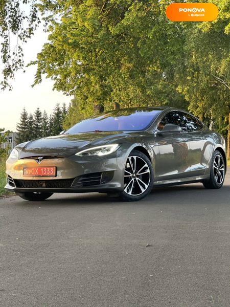 Tesla Model S, 2015, Електро, 142 тыс. км, Лифтбек, Коричневый, Луцк Cars-Pr-68512 фото