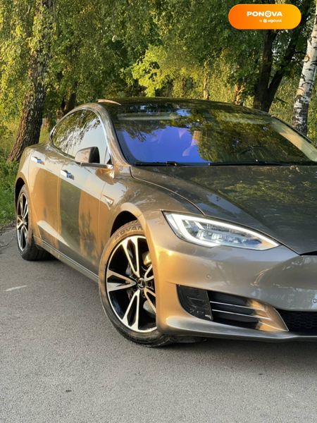 Tesla Model S, 2015, Електро, 142 тис. км, Ліфтбек, Коричневий, Луцьк Cars-Pr-68512 фото