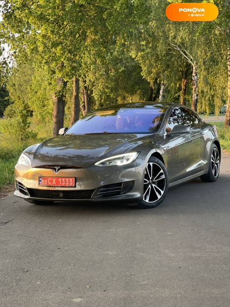 Tesla Model S, 2015, Електро, 142 тыс. км, Лифтбек, Коричневый, Луцк Cars-Pr-68512 фото