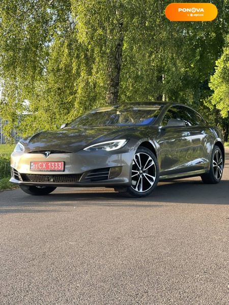 Tesla Model S, 2015, Електро, 142 тыс. км, Лифтбек, Коричневый, Луцк Cars-Pr-68512 фото