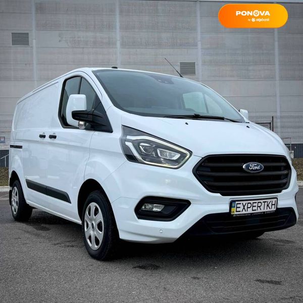 Ford Transit Custom, 2018, Дизель, 2 л., 177 тис. км, Вантажний фургон, Білий, Київ 38233 фото