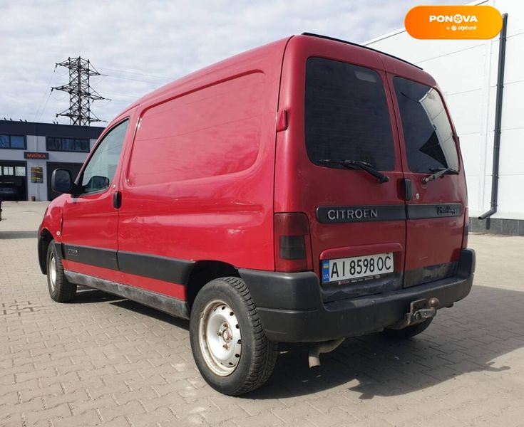 Citroen Berlingo, 2003, Дизель, 1.9 л., 196 тис. км, Вантажний фургон, Червоний, Київ 40560 фото