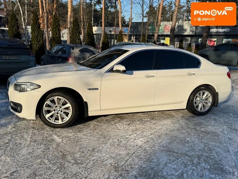 BMW 5 Series, 2016 р., Бензин, 198 тис. км, Седан, Білий, Київ AT-10411961 фото