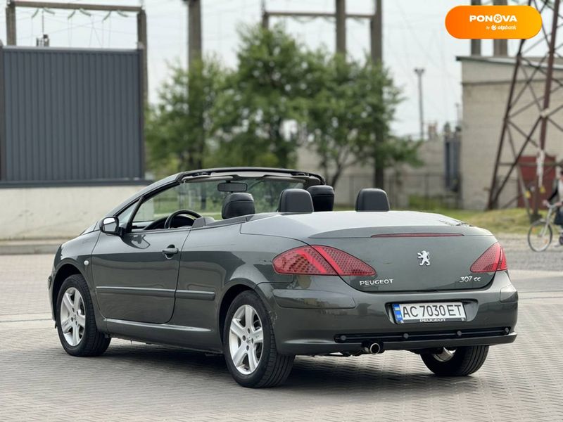 Peugeot 307, 2005, Бензин, 2 л., 98 тис. км, Кабріолет, Зелений, Луцьк Cars-Pr-64825 фото