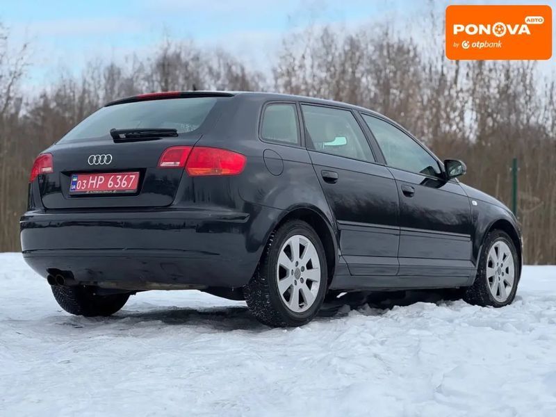 Audi A3, 2006 р., Бензин, 210 тис. км, Універсал, Чорний, Дрогобич AT-10410100 фото