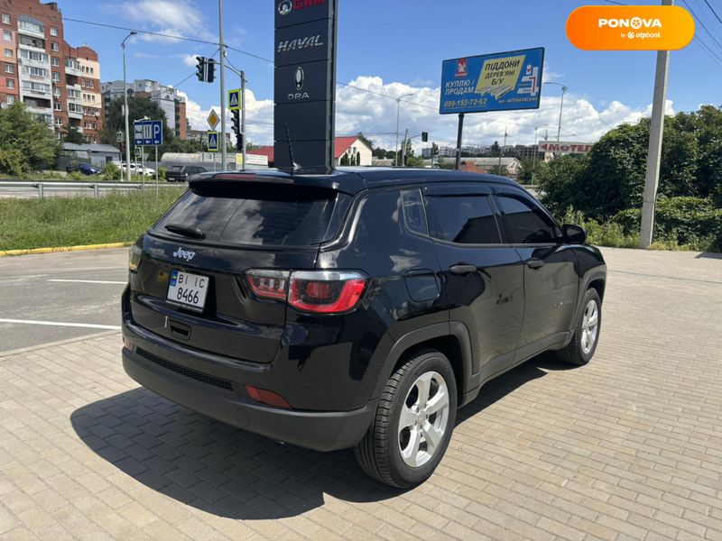 Jeep Compass, 2018, Газ пропан-бутан / Бензин, 2.4 л., 172 тис. км, Позашляховик / Кросовер, Чорний, Полтава 103463 фото