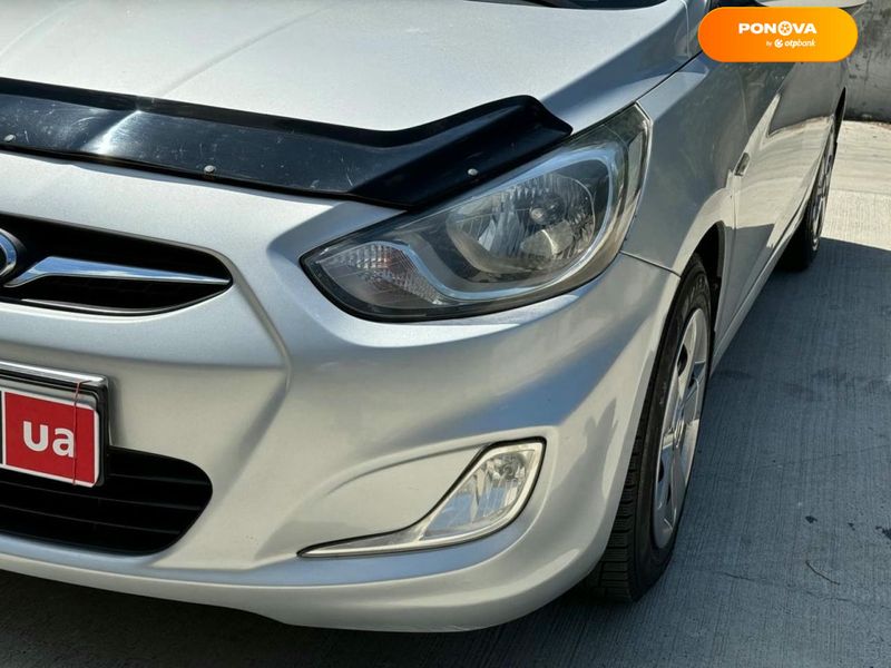 Hyundai Accent, 2012, Газ пропан-бутан / Бензин, 1.4 л., 142 тис. км, Хетчбек, Сірий, Київ 110080 фото