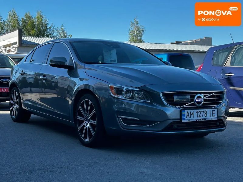 Volvo S60, 2017 р., Бензин, 263 тис. км, Седан, Сірий, Житомир AT-10417282 фото