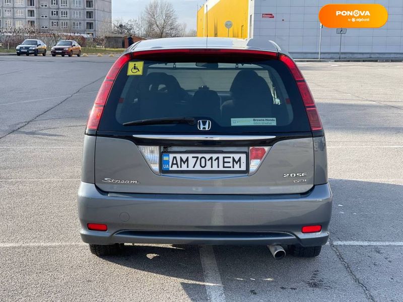 Honda Stream, 2003, Газ пропан-бутан / Бензин, 185 тыс. км, Минивен, Серый, Запорожье 7290 фото