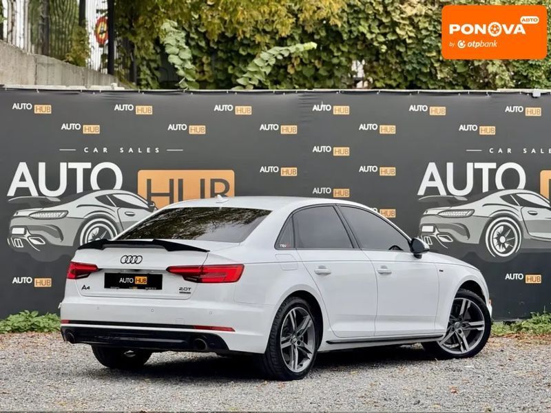 Audi A4, 2017 р., Бензин, 123 тис. км, Седан, Білий, Харків AT-10403338 фото