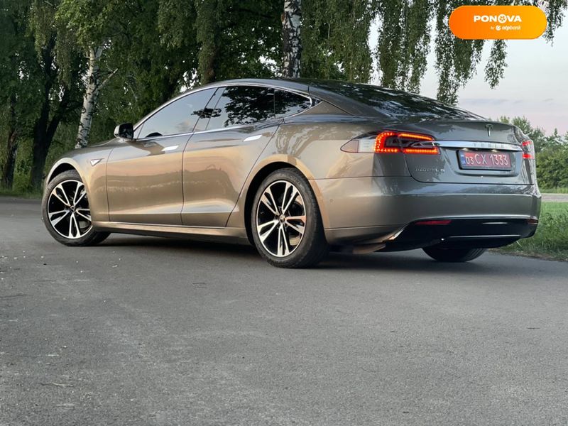 Tesla Model S, 2015, Електро, 142 тис. км, Ліфтбек, Коричневий, Луцьк Cars-Pr-68512 фото