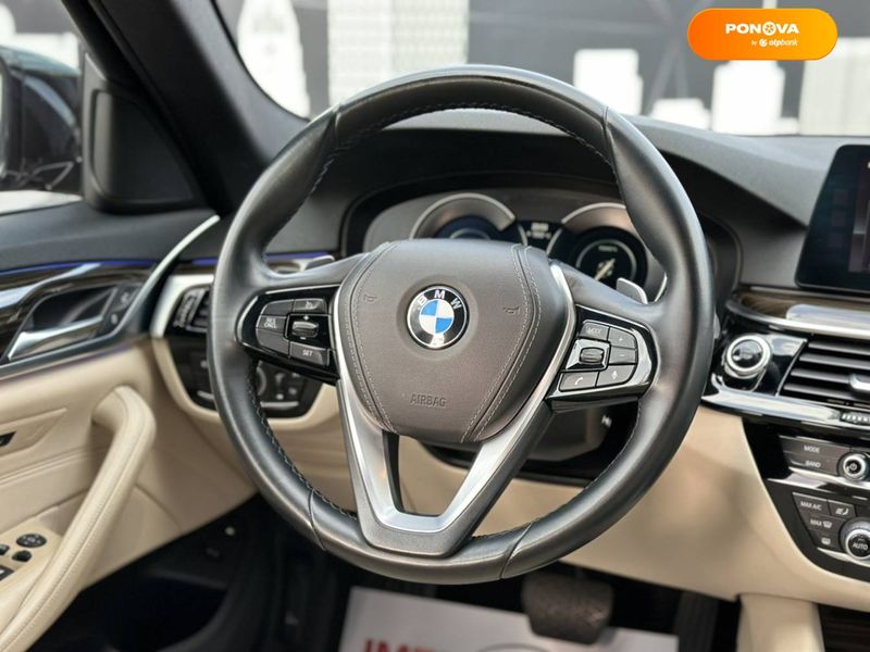 BMW 5 Series, 2018, Гібрид (HEV), 2 л., 56 тис. км, Універсал, Чорний, Київ 46221 фото