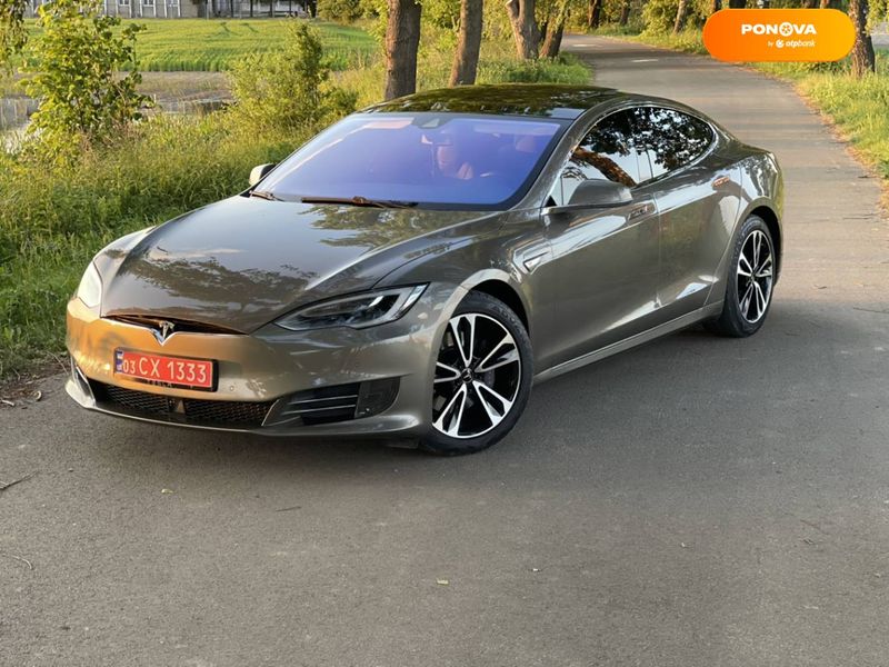 Tesla Model S, 2015, Електро, 142 тыс. км, Лифтбек, Коричневый, Луцк Cars-Pr-68512 фото