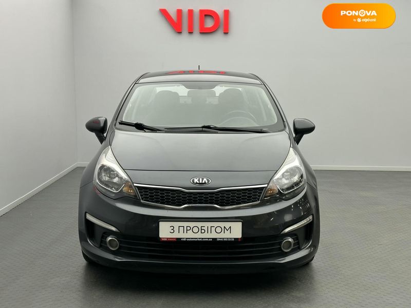 Kia Rio, 2017, Бензин, 1.4 л., 85 тис. км, Седан, Сірий, Київ 46322 фото