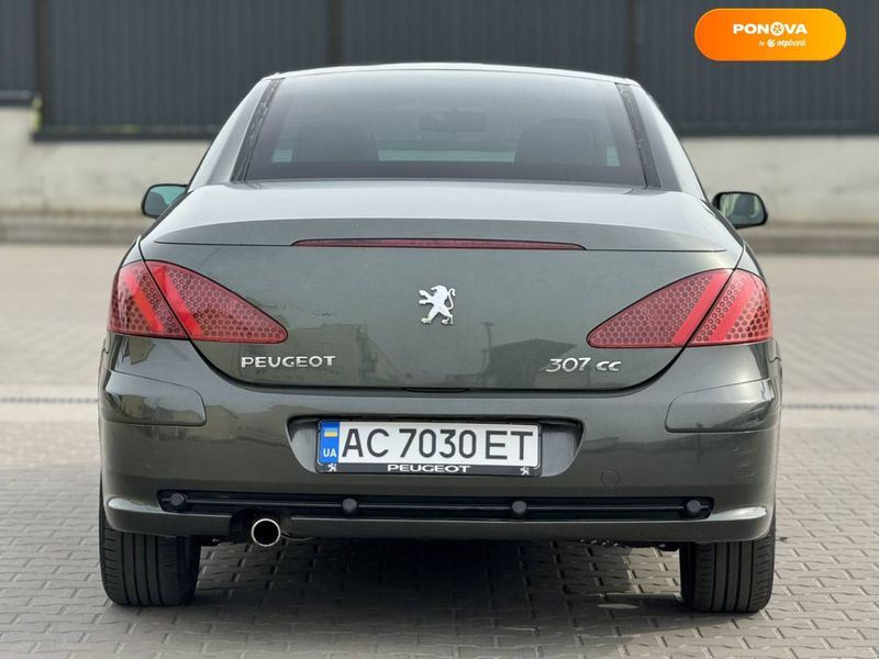 Peugeot 307, 2005, Бензин, 2 л., 98 тис. км, Кабріолет, Зелений, Луцьк Cars-Pr-64825 фото