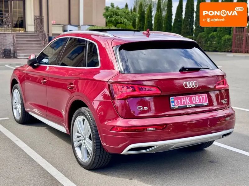 Audi Q5, 2018 р., Бензин, 98 тис. км, Позашляховик / Кросовер, Червоний, Софіївська Борщагівка AT-10418676 фото