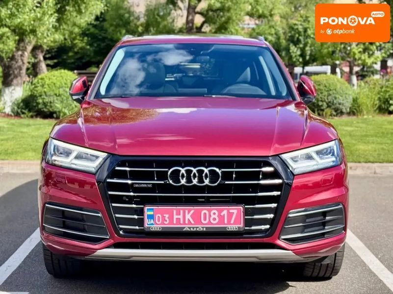 Audi Q5, 2018 р., Бензин, 98 тис. км, Позашляховик / Кросовер, Червоний, Софіївська Борщагівка AT-10418676 фото
