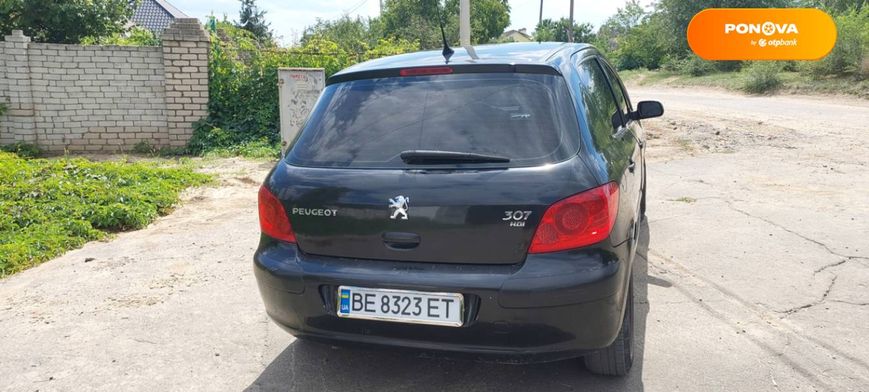 Peugeot 307, 2005, Дизель, 1.6 л., 363 тис. км, Хетчбек, Чорний, Миколаїв Cars-Pr-60617 фото