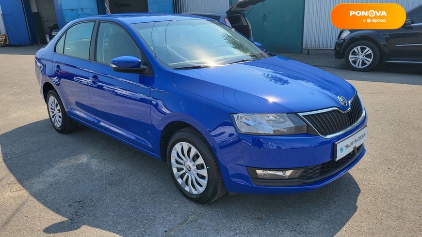 Skoda Rapid, 2018, Бензин, 1 л., 107 тис. км, Ліфтбек, Синій, Київ 110197 фото