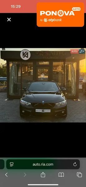 BMW 4 Series Gran Coupe, 2015 г., Бензин, 105 тыс. км, Седан, Чорный, Харьков AT-10428596 фото
