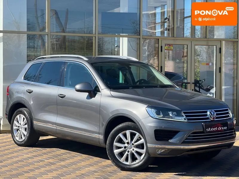 Volkswagen Touareg, 2017 р., Дизель, 173 тис. км, Позашляховик / Кросовер, Сірий, Миколаїв AT-10416818 фото