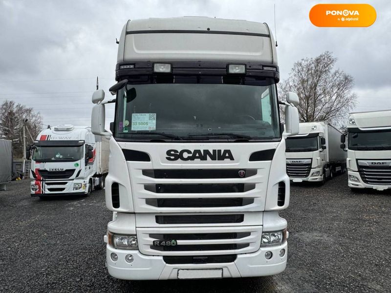 Scania R 480, 2012, Дизель, 12.74 л., 856 тис. км, Тягач, Білий, Ковель 43637 фото