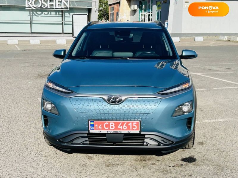 Hyundai Kona Electric, 2019, Електро, 105 тис. км, Позашляховик / Кросовер, Синій, Львів Cars-Pr-68074 фото