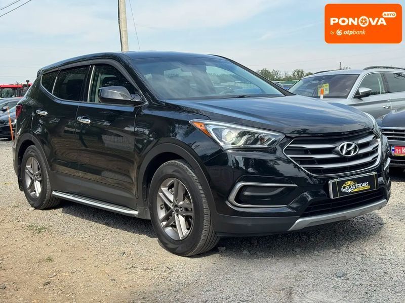Hyundai Santa FE, 2017 г., Газ пропан-бутан / Бензин, 185 тыс. км, Внедорожник / Кроссовер, Чорный, Умань AT-10425611 фото