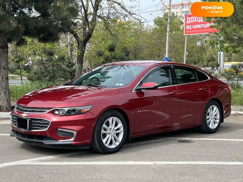 Chevrolet Malibu, 2016, Гібрид (HEV), 1.8 л., 77 тис. км, Седан, Червоний, Одеса 39087 фото