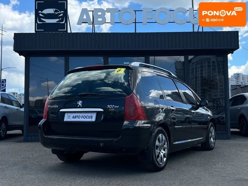 Peugeot 307, 2004 р., Бензин, 177 тис. км, Універсал, Чорний, Київ AT-10422603 фото