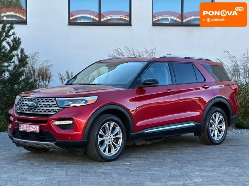 Ford Explorer, 2021 р., Бензин, 158 тис. км, Позашляховик / Кросовер, Червоний, Луцьк AT-10405664 фото