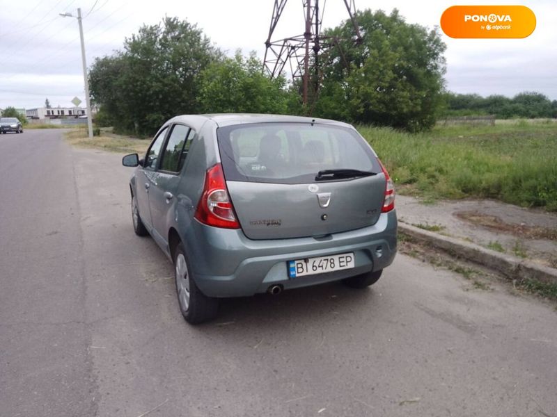 Dacia Sandero, 2009, Бензин, 1.4 л., 225 тис. км, Хетчбек, Синій, Полтава Cars-Pr-65735 фото