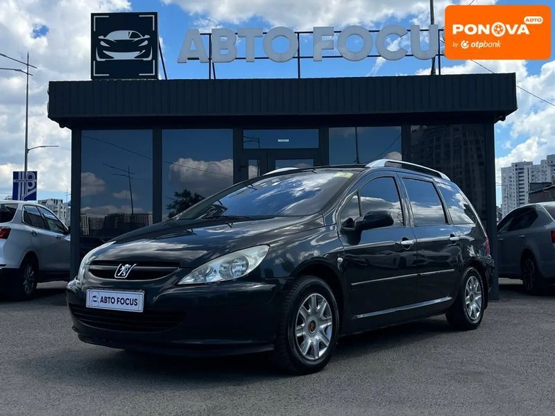 Peugeot 307, 2004 р., Бензин, 177 тис. км, Універсал, Чорний, Київ AT-10422603 фото