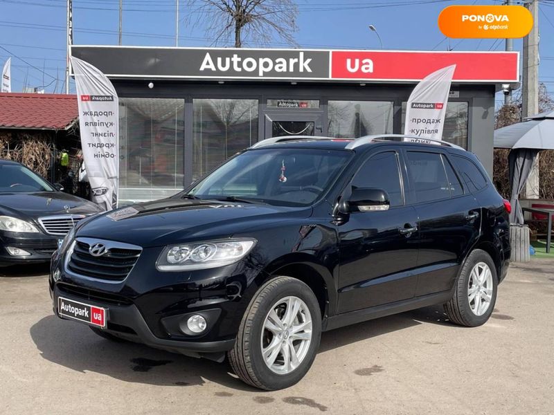 Hyundai Santa FE, 2011, Дизель, 2.2 л., 220 тис. км, Позашляховик / Кросовер, Чорний, Вінниця 32378 фото