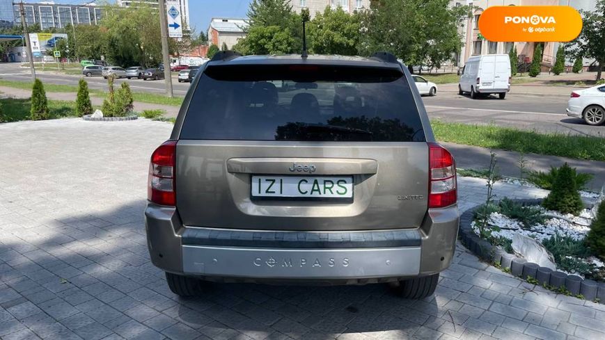 Jeep Compass, 2008, Газ пропан-бутан / Бензин, 2.36 л., 195 тис. км, Позашляховик / Кросовер, Бежевий, Львів 108306 фото