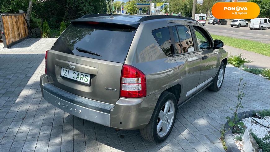 Jeep Compass, 2008, Газ пропан-бутан / Бензин, 2.36 л., 195 тис. км, Позашляховик / Кросовер, Бежевий, Львів 108306 фото