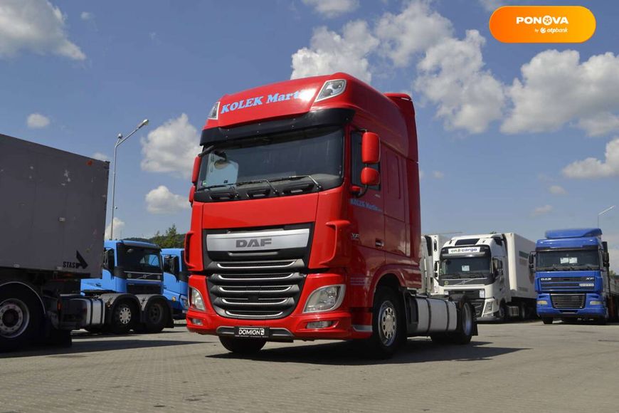 DAF XF, 2016, Дизель, 12.9 л., 887 тыс. км, Тягач, Красный, Хуст 45260 фото