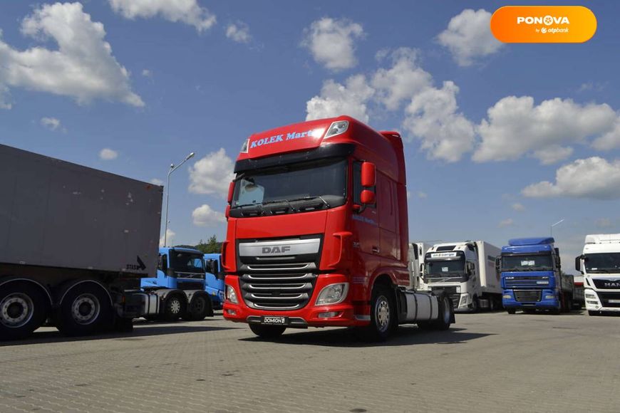 DAF XF, 2016, Дизель, 12.9 л., 887 тыс. км, Тягач, Красный, Хуст 45260 фото