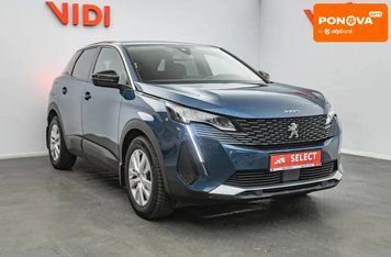 Peugeot 3008, 2021 р., Дизель, 89 тис. км, Позашляховик / Кросовер, Синій, Київ AT-10427643 фото