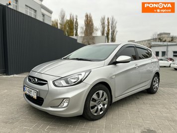 Hyundai Accent, 2012, Газ пропан-бутан / Бензин, 1.6 л., 119 тис. км, Хетчбек, Сірий, Київ Cars-Pr-277213 фото