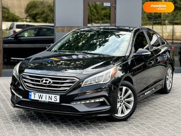 Hyundai Sonata, 2017, Бензин, 2.4 л., 134 тис. км, Седан, Чорний, Одеса 110085 фото
