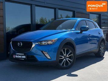Mazda CX-3, 2016 р., Бензин, 152 тис. км, Позашляховик / Кросовер, Синій, Рівне AT-10416797 фото