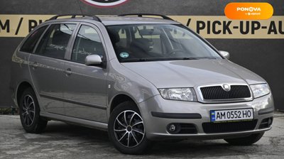 Skoda Fabia, 2007, Бензин, 1.4 л., 169 тыс. км, Универсал, Серый, Бердичев 4858 фото