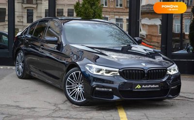 BMW 5 Series, 2016, Бензин, 3 л., 117 тис. км, Седан, Синій, Київ 49338 фото