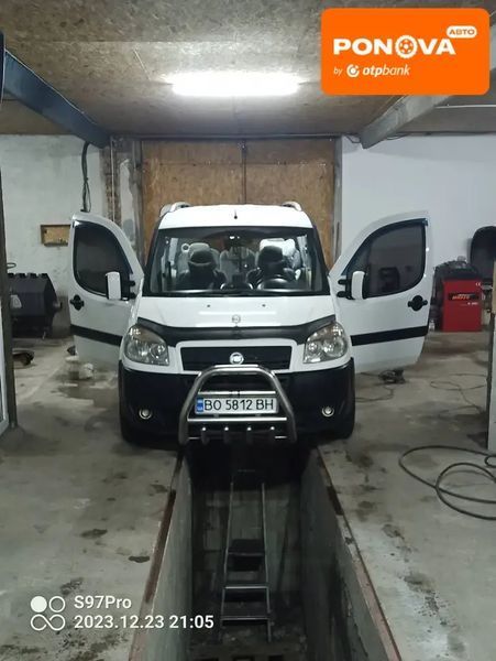 Fiat Doblo, 2006 р., Газ пропан-бутан / Бензин, 37 тис. км, Мінівен, Білий, Тернопіль AT-10400021 фото