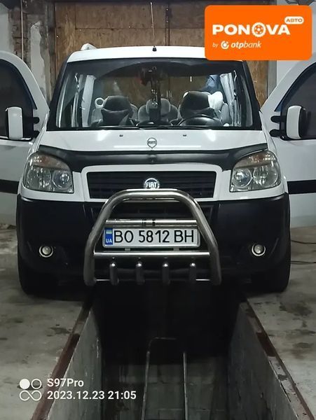 Fiat Doblo, 2006 р., Газ пропан-бутан / Бензин, 37 тис. км, Мінівен, Білий, Тернопіль AT-10400021 фото